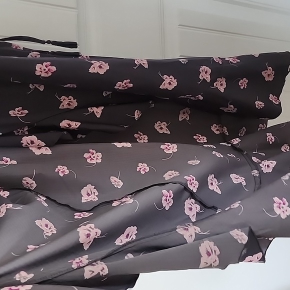 Wrap around dress pink gray - Picture 4 of 6